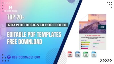 Top 20+ Graphic Designer Portfolio  Editable PDF Templates Free Download