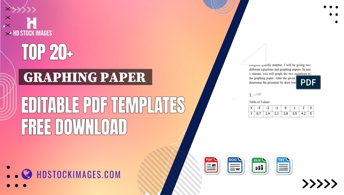 Top 20+ Graphing Paper  Editable PDF Templates Free Download