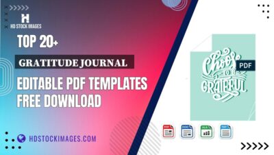 Top 20+ Gratitude Journal   Editable PDF Templates Free Download