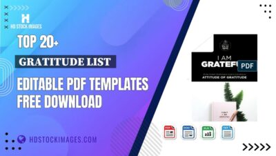 Top 20+ Gratitude List  Editable PDF Templates Free Download