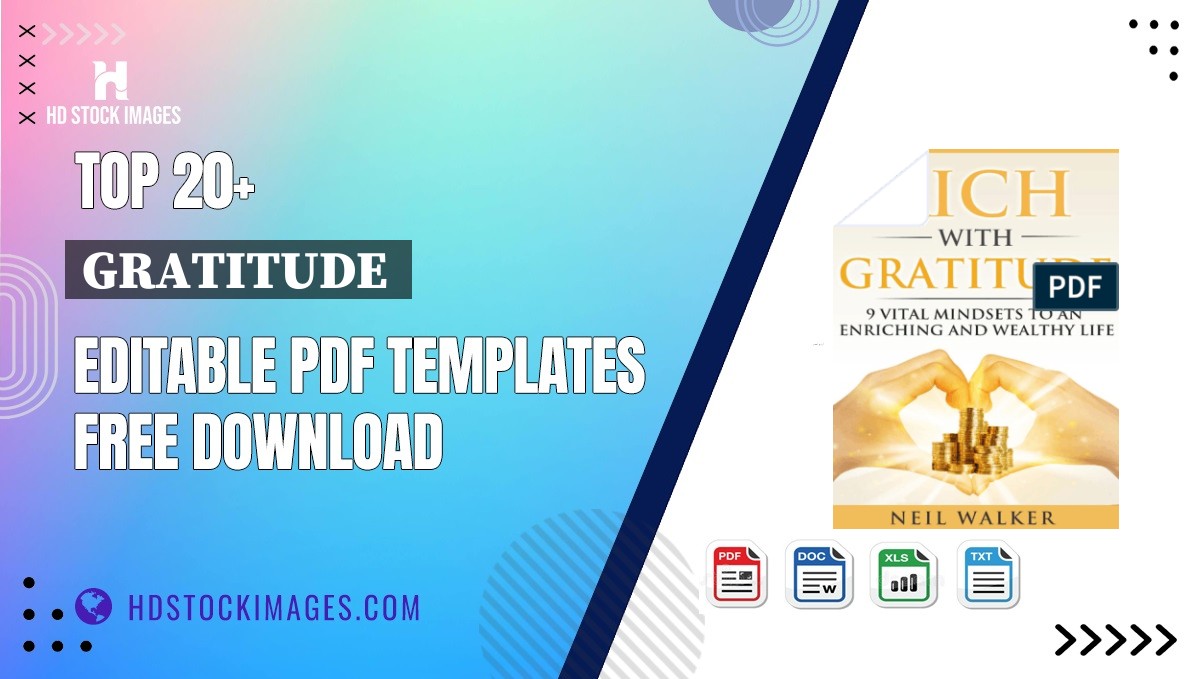 Top 20+ Gratitude  Editable PDF Templates Free Download