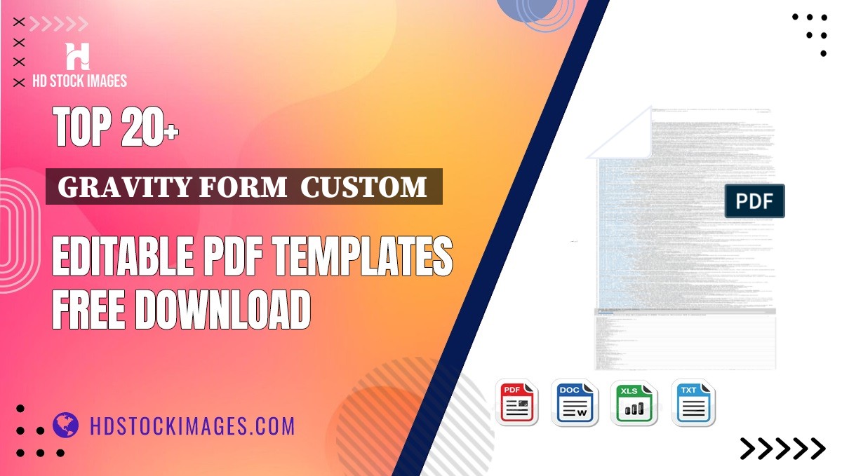 Top 20+ Gravity Form  Custom  Editable PDF Templates Free Download