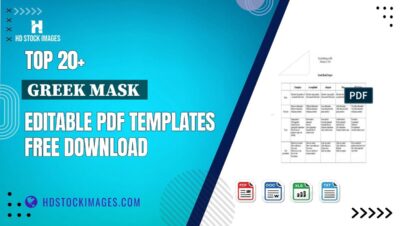 Top 20+ Greek Mask  Editable PDF Templates Free Download