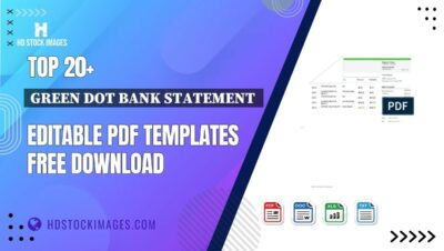 Top 20+ Green Dot Bank Statement Editable PDF Templates Free Download