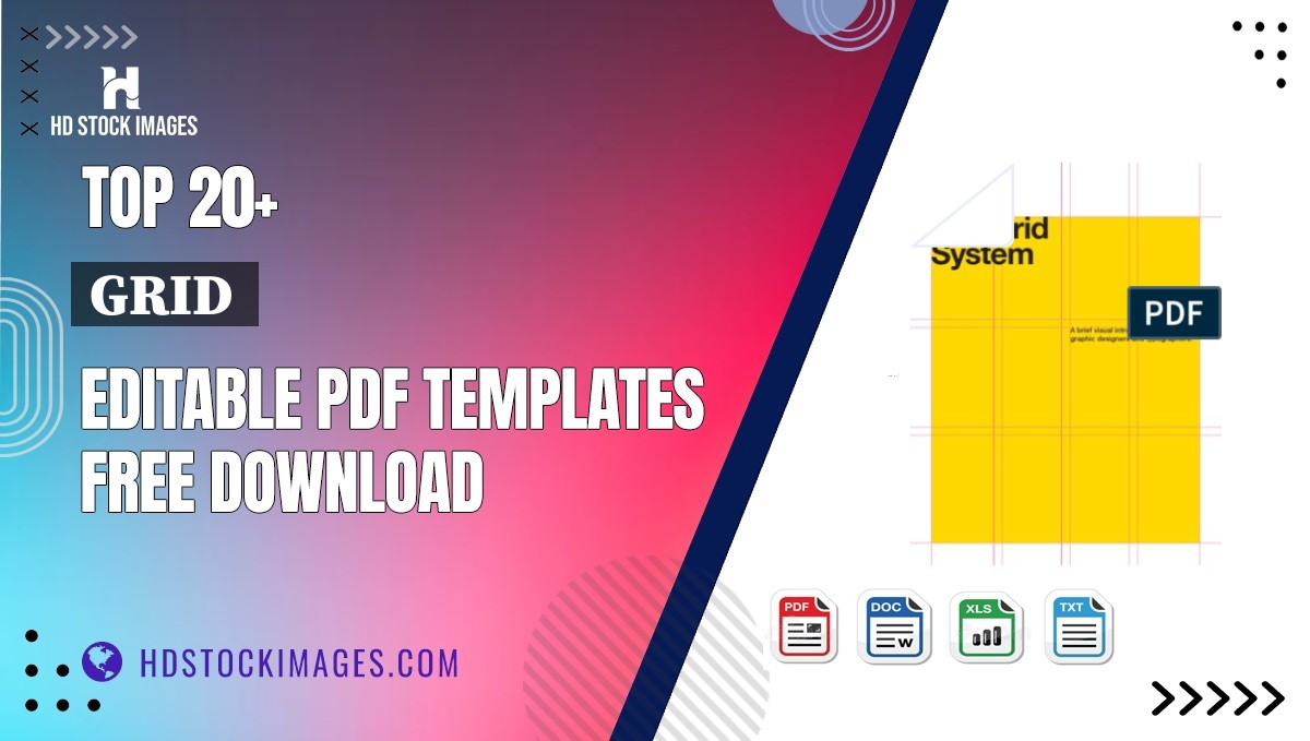 Top 20+ Grid  Editable PDF Templates Free Download