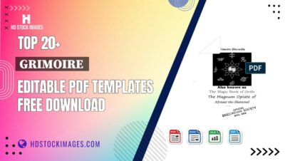 Top 20+ Grimoire Editable PDF Templates Free Download