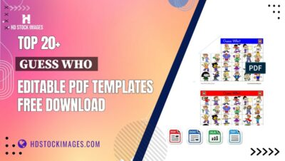 Top 20+ Guess Who  Editable PDF Templates Free Download