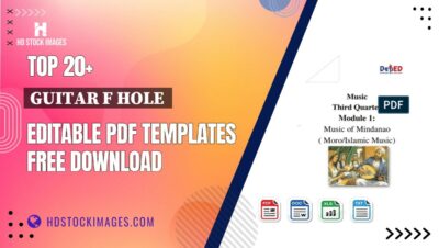 Top 20+ Guitar F Hole Editable PDF Templates Free Download