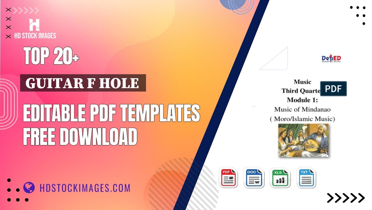 Top 20+ Guitar F Hole  Editable PDF Templates Free Download