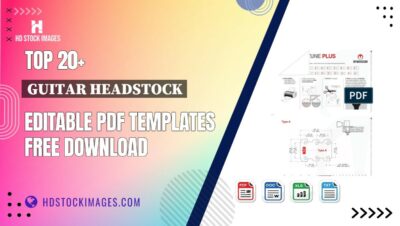 Top 20+ Guitar Headstock Editable PDF Templates Free Download