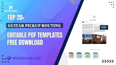 Top 20+ Guitar Pickup Routing  Editable PDF Templates Free Download