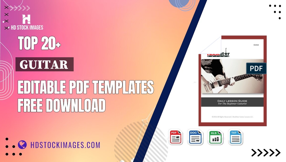 Top 20+ Guitar  Editable PDF Templates Free Download