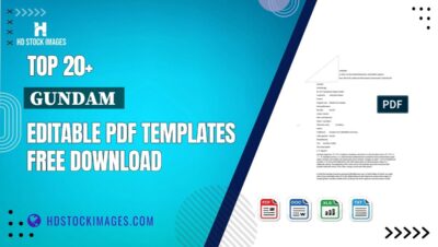 Top 20+ Gundam  Editable PDF Templates Free Download