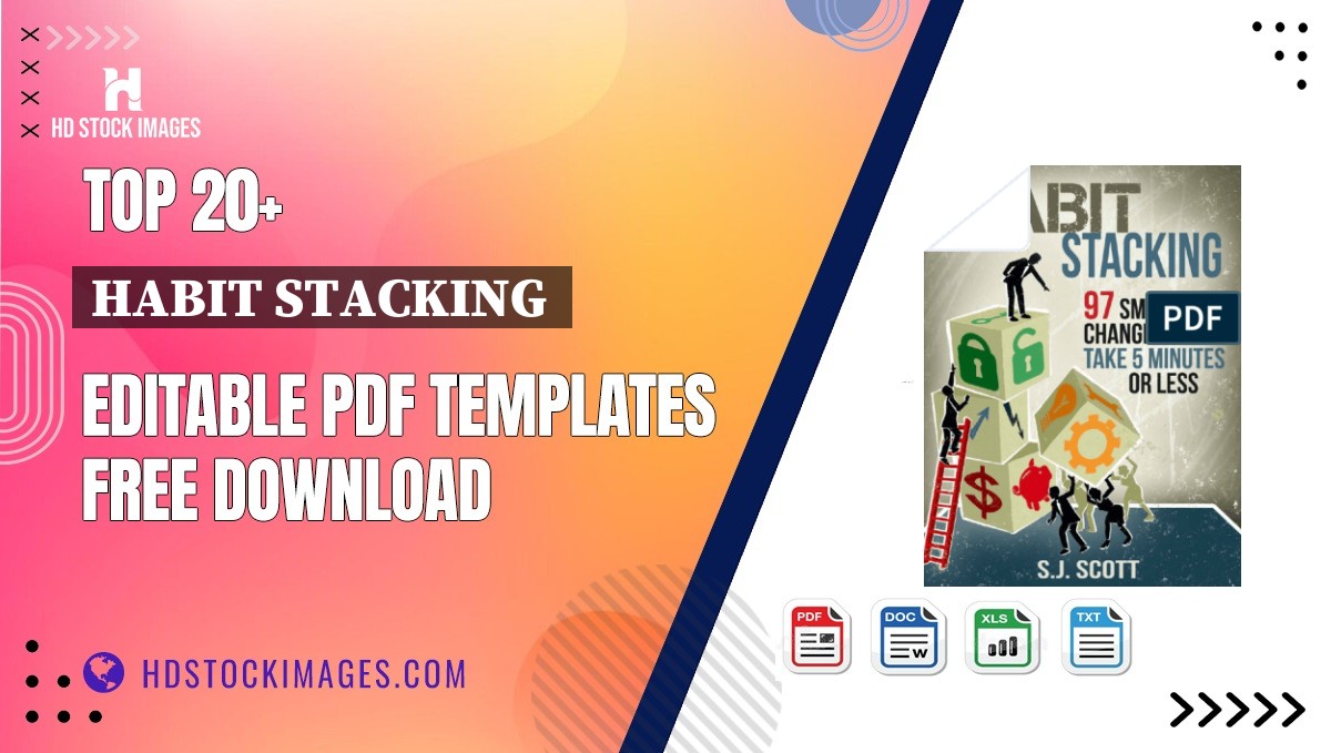 Top 20+ Habit Stacking  Editable PDF Templates Free Download