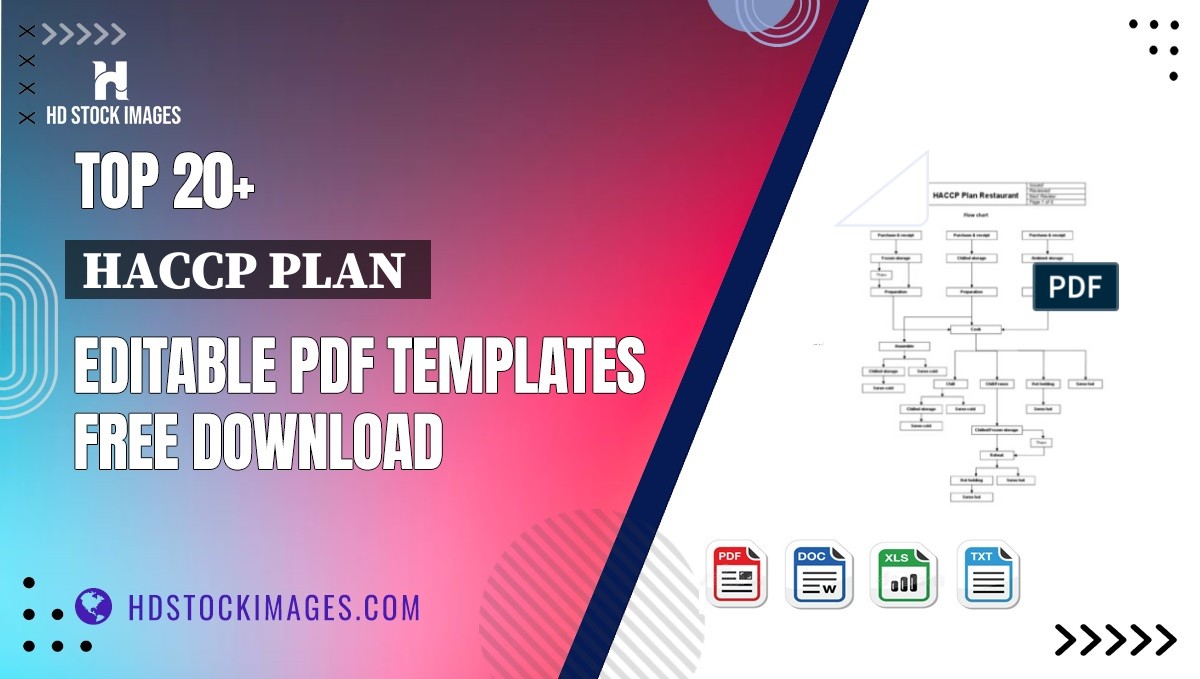 Top 20+ Haccp Plan  Editable PDF Templates Free Download