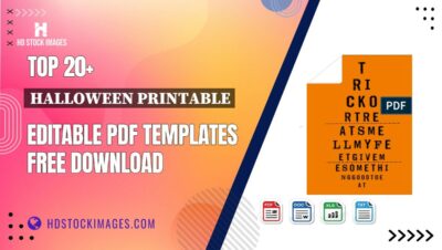 Top 20+ Halloween Printable Editable PDF Templates Free Download