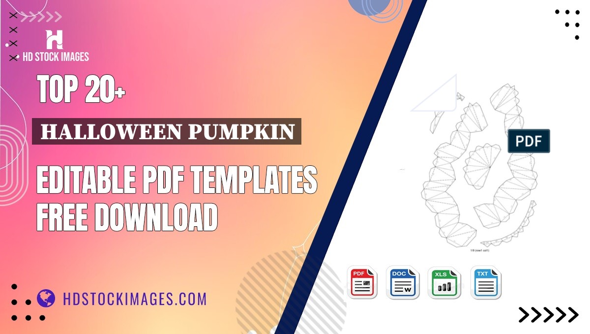 Top 20+ Halloween Pumpkin Editable PDF Templates Free Download