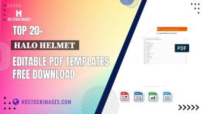 Top 20+ Halo Helmet  Editable PDF Templates Free Download