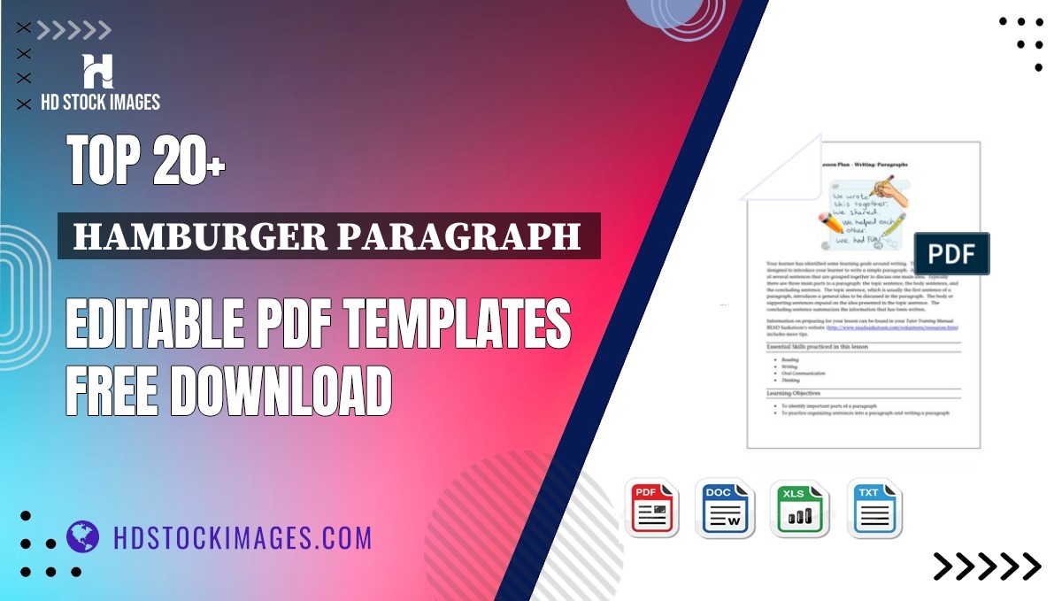 Top 20+ Hamburger Paragraph  Editable PDF Templates Free Download