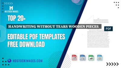 Top 20+ Handwriting Without Tears Wooden Pieces   Editable PDF Templates Free Download