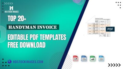 Top 20+ Handyman Invoice  Editable PDF Templates Free Download