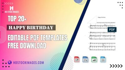 Top 20+ Happy Birthday Editable PDF Templates Free Download