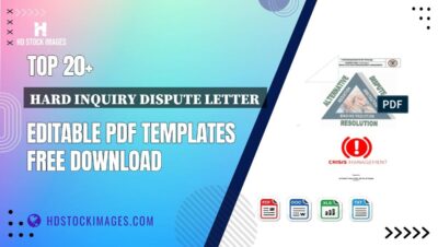 Top 20+ Hard Inquiry Dispute Letter  Editable PDF Templates Free Download