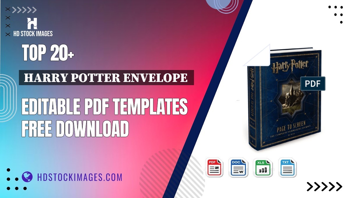 Top 20+ Harry Potter Envelope  Editable PDF Templates Free Download