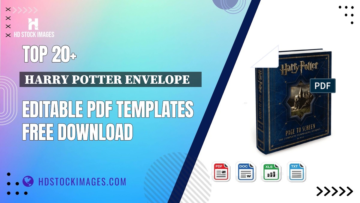 Top 20+ Harry Potter Envelope    Editable PDF Templates Free Download