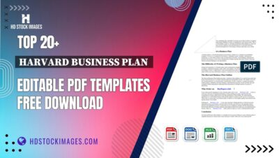 Top 20+ Harvard Business Plan  Editable PDF Templates Free Download