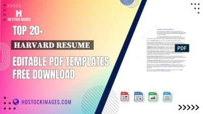 Top 20+ Harvard Resume  Editable PDF Templates Free Download