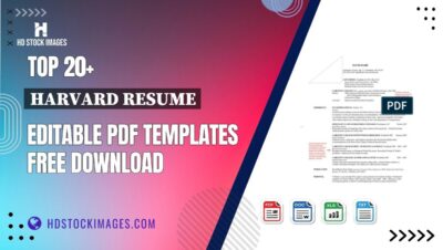 Top 20+ Harvard Resume Editable PDF Templates Free Download