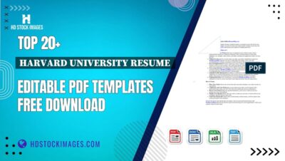 Top 20+ Harvard University Resume Editable PDF Templates Free Download