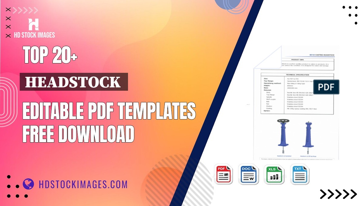 Top 20+ Headstock  Editable PDF Templates Free Download