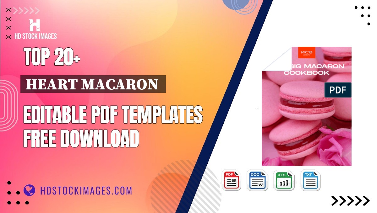 Top 20+ Heart Macaron  Editable PDF Templates Free Download