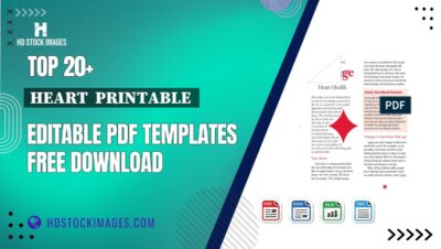 Top 20+ Heart  Printable  Editable PDF Templates Free Download