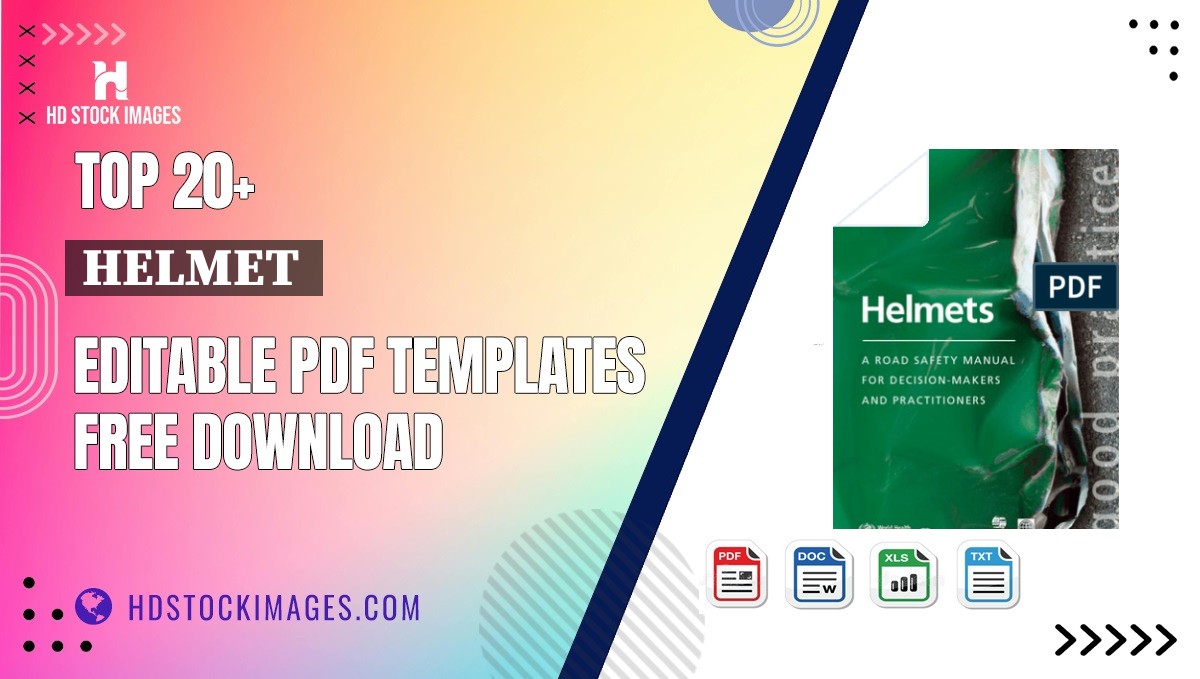 Top 20+ Helmet  Editable PDF Templates Free Download