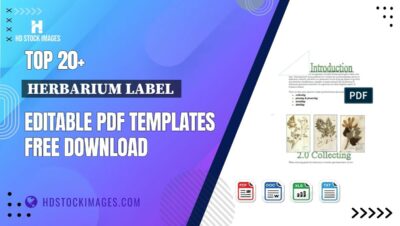 Top 20+ Herbarium Label  Editable PDF Templates Free Download