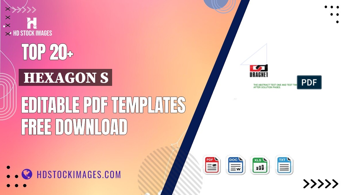 Top 20+ Hexagon S Editable PDF Templates Free Download