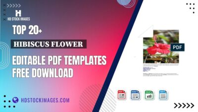 Top 20+ Hibiscus Flower  Editable PDF Templates Free Download