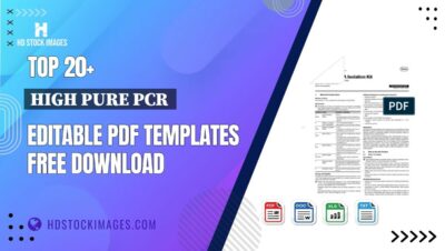 Top 20+ High Pure Pcr  Editable PDF Templates Free Download