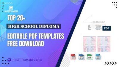 Top 20+ High School Diploma Editable PDF Templates Free Download