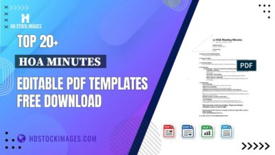 Top 20+ Hoa Minutes  Editable PDF Templates Free Download