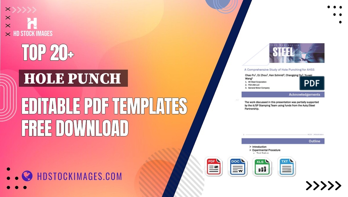 Top 20+ Hole Punch  Editable PDF Templates Free Download