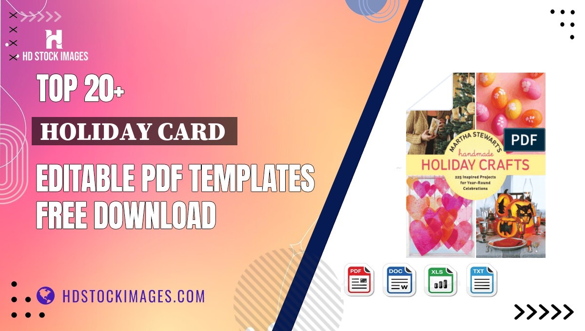 Top 20+ Holiday Card  Editable PDF Templates Free Download