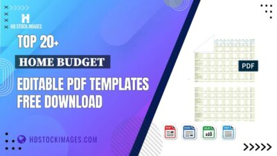 Top 20+ Home Budget  Editable PDF Templates Free Download