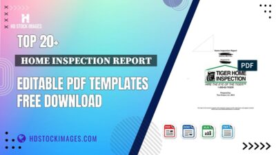 Top 20+  Home Inspection Report  Editable PDF Templates Free Download