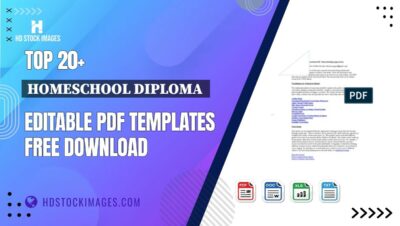 Top 20+ Homeschool Diploma Editable PDF Templates Free Download