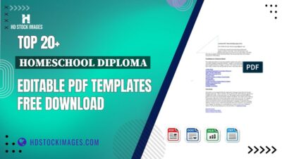 Top 20+ Homeschool Diploma Editable PDF Templates Free Download