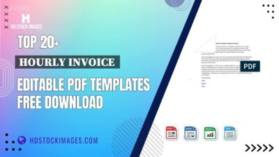 Top 20+ Hourly Invoice Editable PDF Templates Free Download